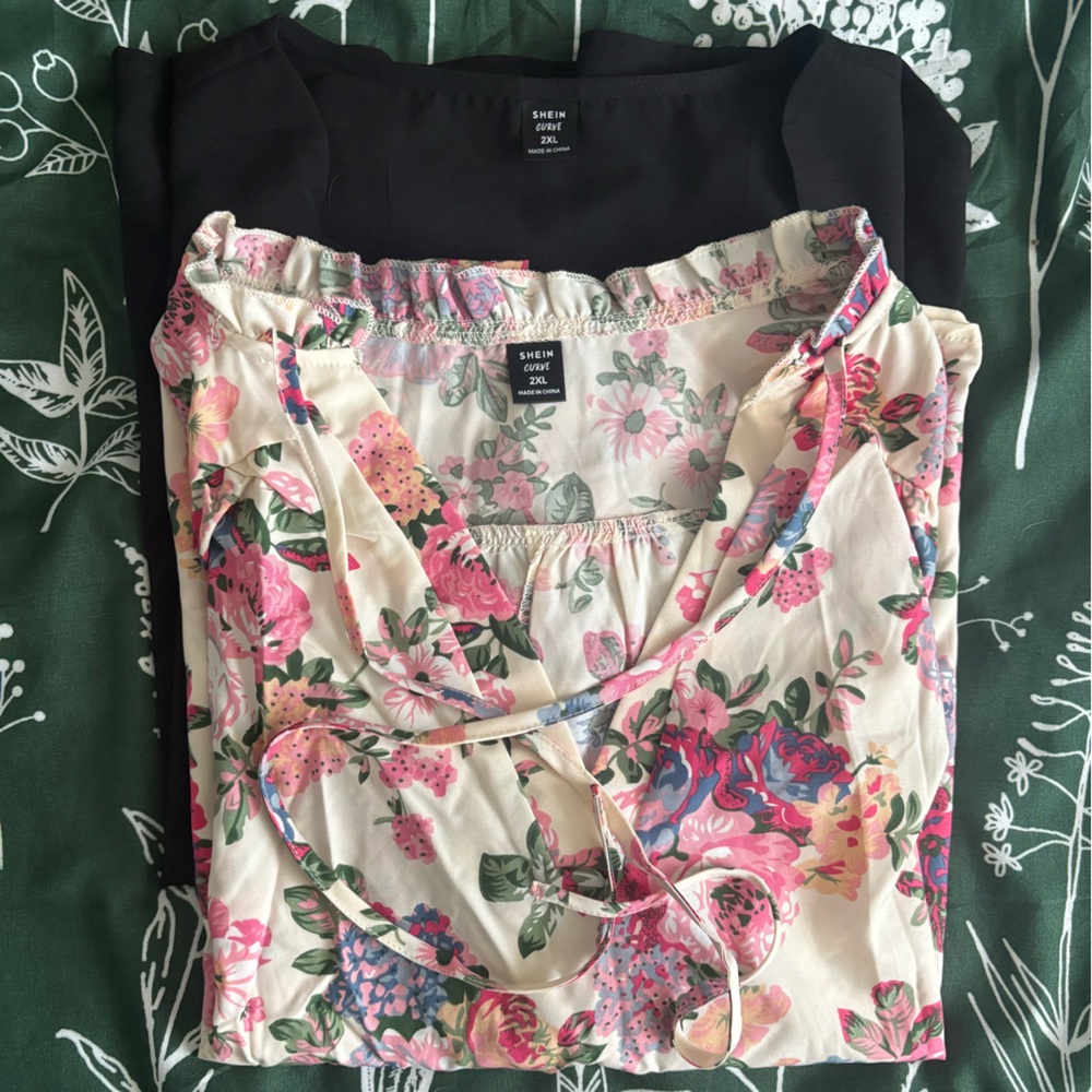 ⭐️4 for $40 ⭐️ Two Chiffon Blouses sz 2XL